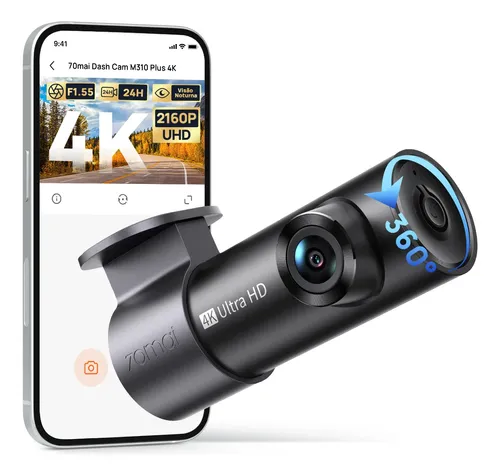 Imagem do produto Câmera Veicular 70mai M310 2k3k4k Wdr 360° App Voz Uber 24h M310 Plus 4k