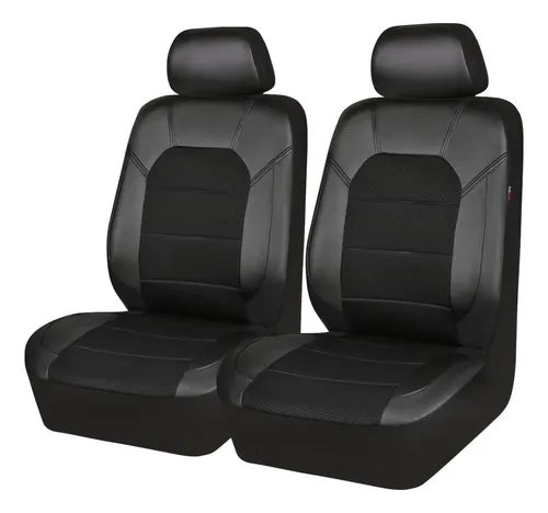 Imagem do produto Capas De Couro Ecológicas Para Bancos De Carros 2 Lugares Preto