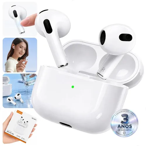Imagem do produto Fone de Ouvido Bluetooth 5.4 Tws Sem Fio com Microfone HD Anti Ruido A Prova D'água Compatível iPhone Samsung Xiaomi Motorola Redmi Android iOs Para Esporte Academia Trabalho Game A'gold