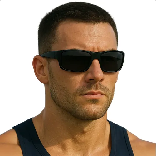 Imagem do produto Oculos Sol Polarizado Masculino Pesca Esportivo Uv400 + Case