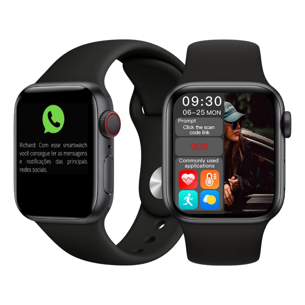 Imagem do produto Relógio Inteligente Smartwatch Serie 10 Tela 45mm Com Película Feminino Masculino - Fere Fit