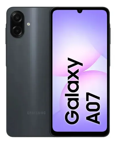 Imagem do produto Samsung Galaxy A07 128 Gb, celular de 6 Gb, câmera de 50 MP, tela 6,7, proteção IP54, processador de 6 Nm, preto