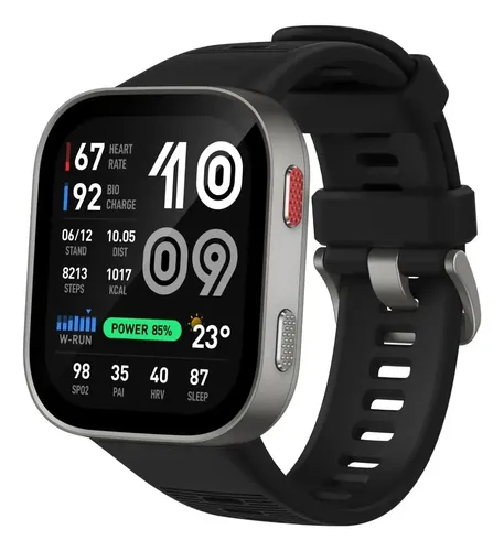 Imagem do produto Smartwatch Amazfit Bip Max Gps Amoled Mapas Off Preto Prata
