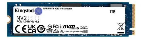 Imagem do produto Ssd M2 1tb Kingston Nvme2 Pcie 4.0 3500 Mb/s Cor Preto